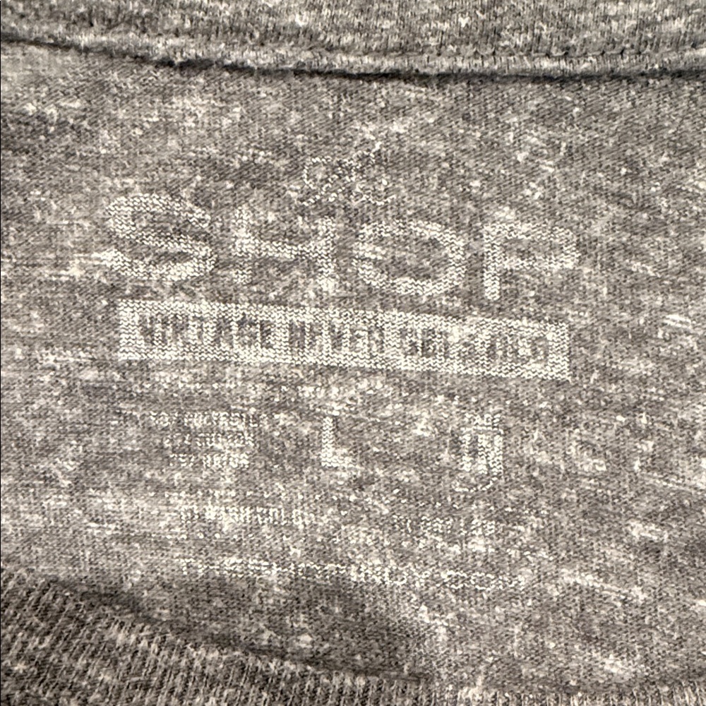 Vintage Gray Indiana State Tee with Blue Graphic - Picture 3 of 3